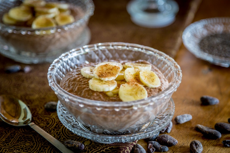 Chocolate chia pudding by Osha Key