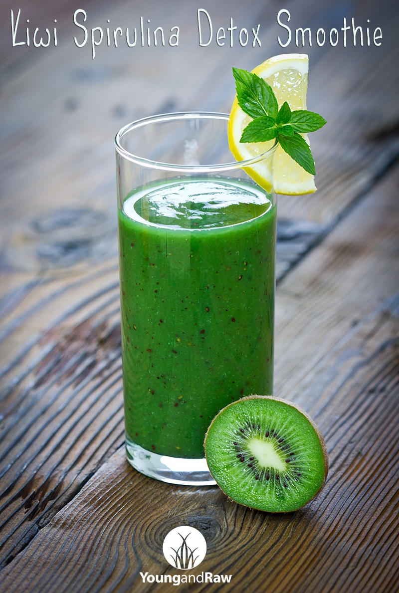 Kiwi Spirulina Detox Smoothie