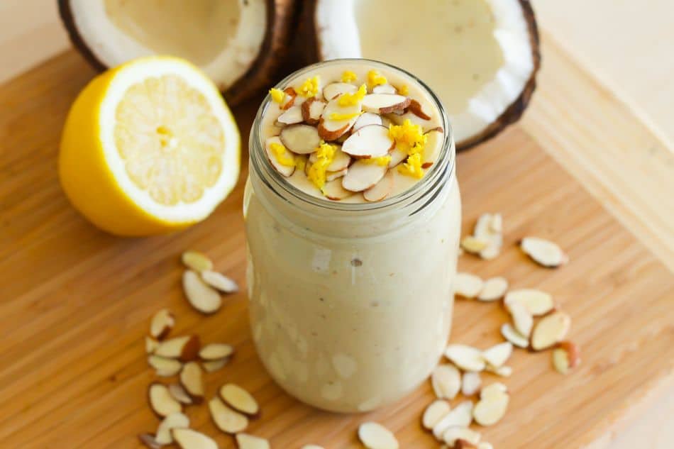 Lemon Coconut Pie Smoothie - Eat Spin Run Repeat