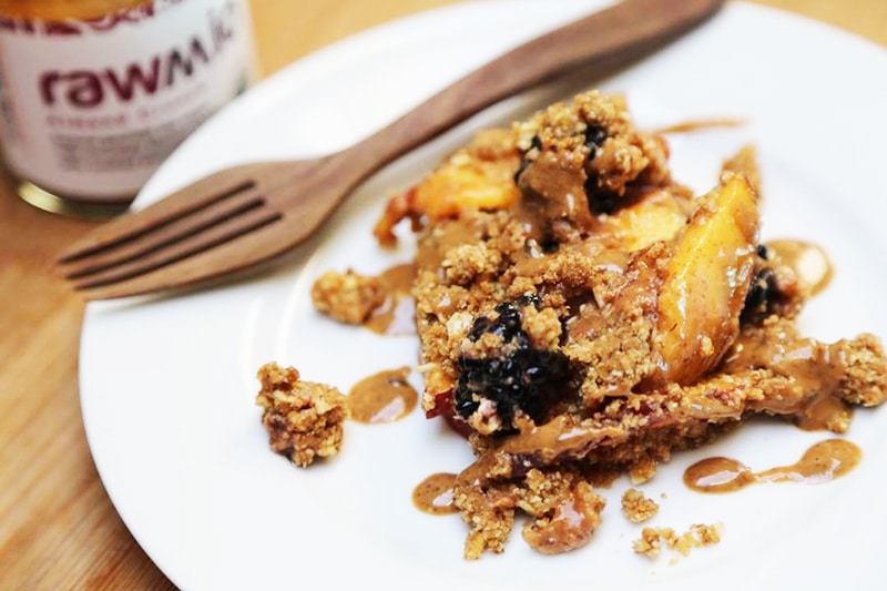 Vegan Peach Cobbler