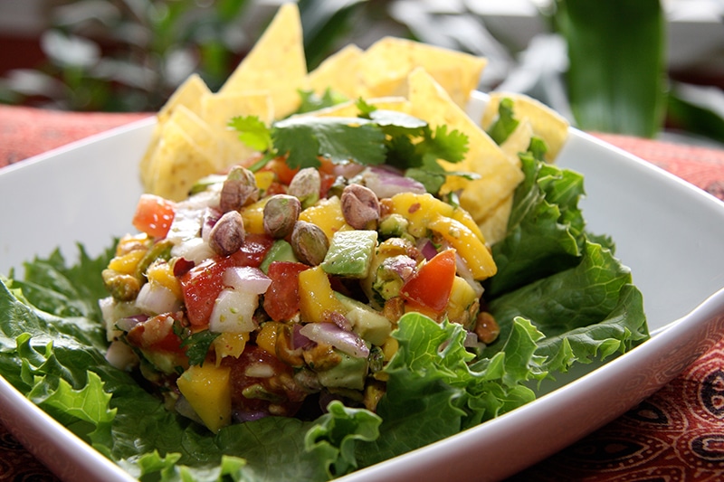 Forget Boring Salsa, We're Getting Wild with this Pistachio Mango Salsa ...