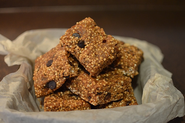 Raw Almond Butter Buckwheat Power Bars