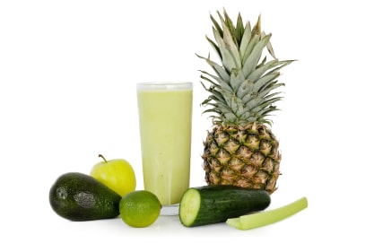 Green Smoothie with Pineapple