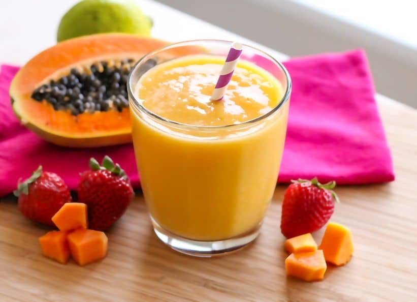 Image result for Strawberry Papaya Smoothie Recipe