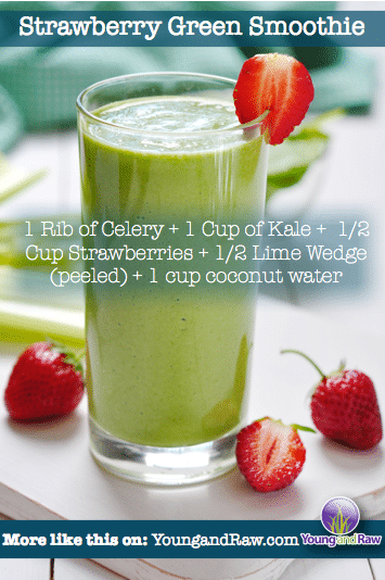 Strawberry Kale Green Smoothie