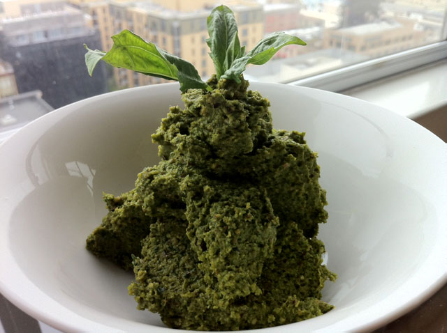 Garlic Basil Vegan Pesto