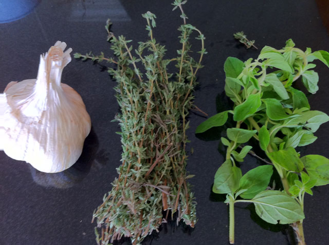 Garlic Rosemary and Basil