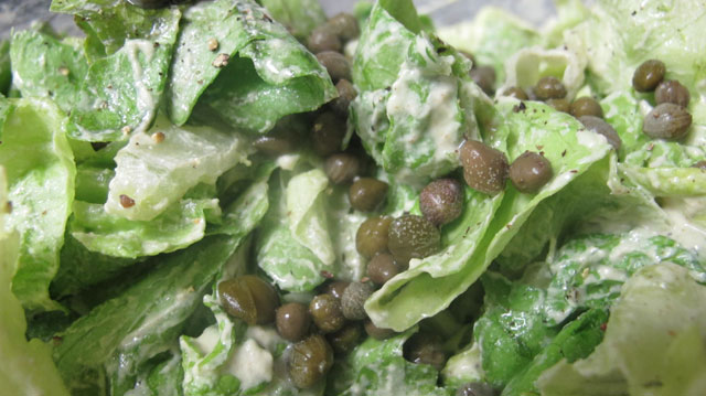 Raw Vegan Caesar Salad with Dairy-free Caesar Dressing