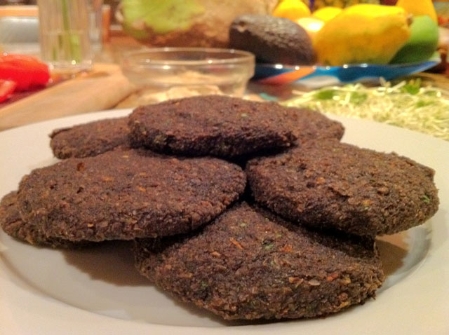 Raw Vegan Dehydrated Burger Patties