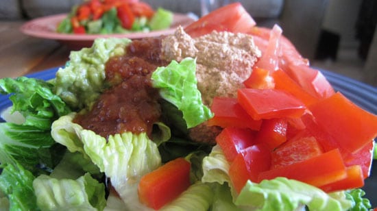 Raw Vegan Mexican Taco Salad