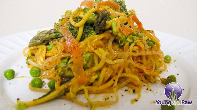 Raw Vegan Pasta Dish