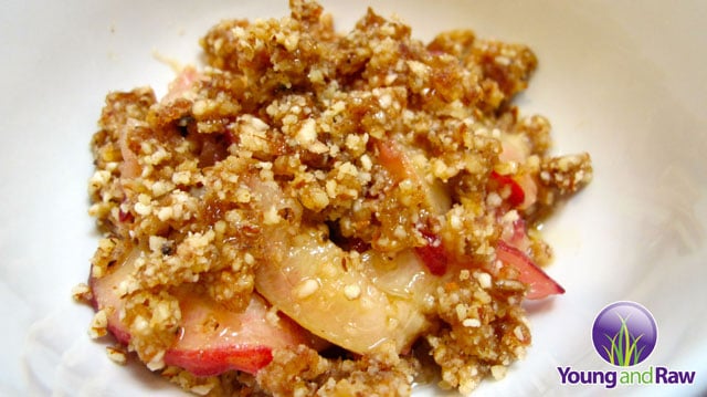 Raw Vegan Peach Cobbler