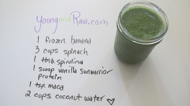 Vanilla Sunwarrior Protein Smoothie